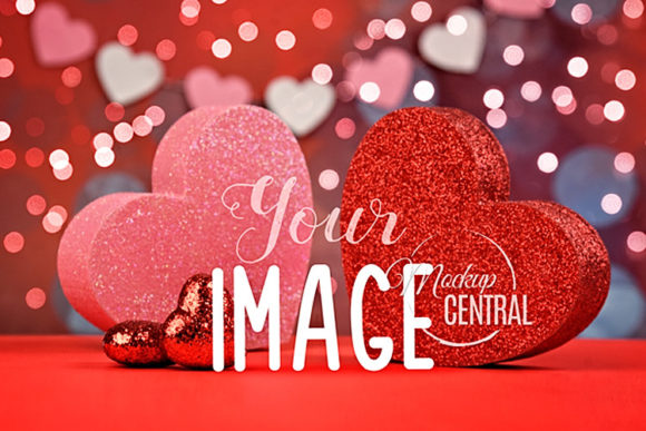 Download Sparkle Valentine Table Product Mockup - Product mockup Collection